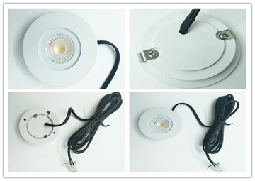 DC12V 3W LED Cabinet Spot Light with Spacer Surface Mounted