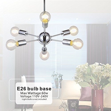 AC110-240V Adjustable Ceiling Lights  with/without 6pcs E26 LED Bulbs